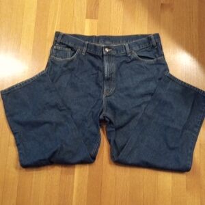 Men's Jeans Dark Wash Denim, Size 40x29